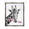 Stupell Industries Funny Animal Bathroom Toothbrush Framed Floater Canvas Wall Art